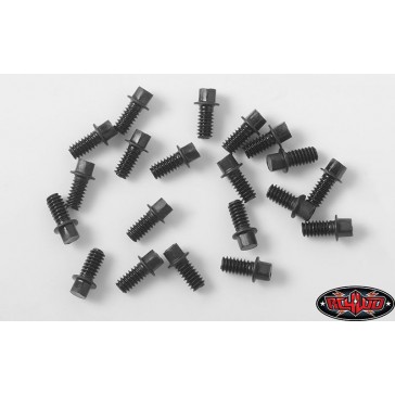 Miniature Scale Hex Bolts (M2 x 4mm) (Black)