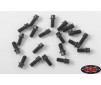 Miniature Scale Hex Bolts (M2 x 4mm) (Black)