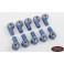 DISC.. M3 Offset Short Aluminum Axial Style Rod End (Blue) (10)