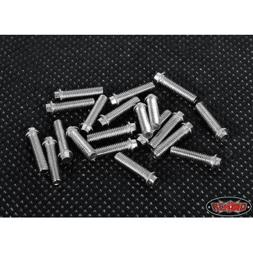 Miniature Scale Hex Bolts (M3x12mm) (Silver)