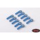 DISC.. M3 Offset Long Aluminum Rod Ends (Blue) (10)