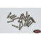 Miniature Scale Hex Bolts (M2 x 8mm) (Silver)