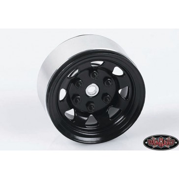 Stamped Steel 1.55 Stock Black Beadlock Wheel