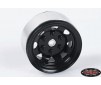 Stamped Steel 1.55 Stock Black Beadlock Wheel