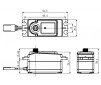 DISC.. DIGITAL LOW PROFILE SERVO 7.0KG/0.07SEC@6V