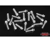 Miniature Scale Hex Bolts (M1.6 x 5mm) (Silver)