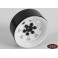 6 Lug Wagon 1.9 Steel Stamped Beadlock Wheels (White)