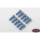 DISC.. M3 Medium Straight Aluminum Rod Ends (Blue) (10)