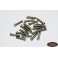 Miniature Scale Hex Bolts (M2.5 x 10mm) (Silver)