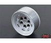 Stamped Steel 1.55 Stock White Beadlock Wheel