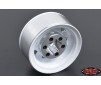 Stamped Steel 1.55 Stock White Beadlock Wheel