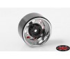 TRO 1.7 Stamped Steel Beadlock Wheels (Red/Chrome)