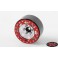 TRO 1.7 Stamped Steel Beadlock Wheels (Red/Chrome)