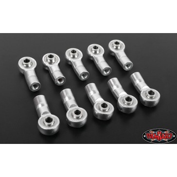 M3 Bent Aluminum Axial Style Rod End (Silver) (10)