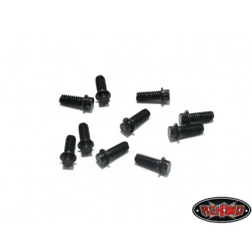 Miniature Scale Hex Bolts  (M2 x 5mm) (Black)