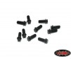 Miniature Scale Hex Bolts  (M2 x 5mm) (Black)