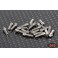 Miniature Scale Hex Bolts (M2 x 6mm) (Silver)