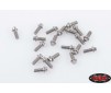 Miniature Scale Hex Bolts (M1.6 x 4mm) (Silver)