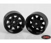 6 Lug Wagon 1.9 Steel Stamped Beadlock Wheels (Black) (4)