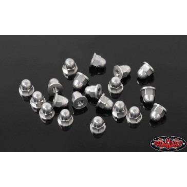 M2.5 Flanged Acorn Nuts (Silver)