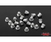 M2.5 Flanged Acorn Nuts (Silver)