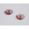 DISC.. Caliper Brake Disc CNC Alloy Grey/Red (2pcs.) (for 1/10)