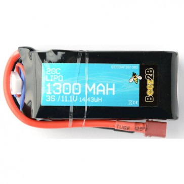 3S 11.1v 1300mAh 20C Lipo Battery (24 x 35 x 72mm - 113g)