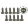 DISC.. n°4-40 x 5/16 Titanium Button Head Hex Socket - Machine (10 Pc