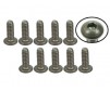 DISC.. n°4-40 x 5/16 Titanium Button Head Hex Socket - Machine (10 Pc