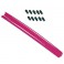 DISC.. Tube antenne 30cm rose fluo avec capuchon silicone