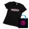 DISC.. LADIES AE SPEED TEE (T-SHIRT) BLACK (XL)