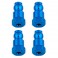 DISC.. SHOCK BUSHINGS 14MM BLUE ALUMINUM