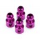 DISC.. HELLFIRE - BOULES ALU POUR BARRE ANTI-ROULIS 5.8X10MM (VIOLET/