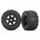 Tires & wheels, assembled, glued (black wheels, Talon EXT tires, foam