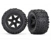 Tires & wheels, assembled, glued (black wheels, Talon EXT tires, foam