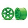 Wheels, 3.8' (green) (2) (17mm splined)