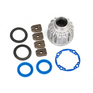 Carrier, differential, aluminum (front or center)/ x-ring gaskets (2)