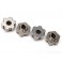 Wheel hubs, hex, steel (4)