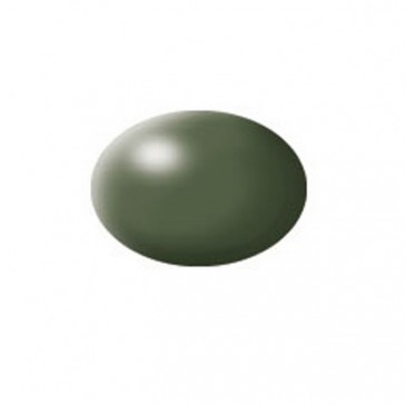 Silk "Olive Green" (RAL 6003) Aqua Color - 18ml