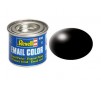 Silk "Black" (RAL 9005) Email Color Enamel - 14ml