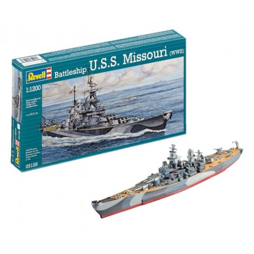 Battleship U.S.S. Missouri (WWII) - 1:1200