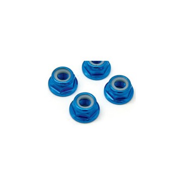 M5 BLUE FLANGED LOCKNUTS (4)