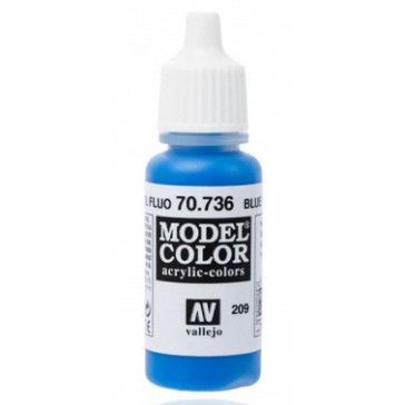 DISC.. Acrylic paint Model Color (17ml) - Fluorescent Blue Fluo