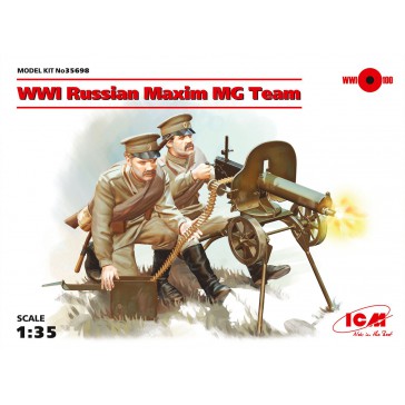 WWI Russian Maxim MG Team 1/35