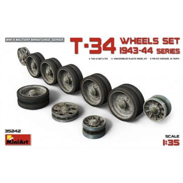 T-34 Wheels Set. 1943-44 Serie 1/35