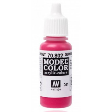 Peinture Acrylique Model Color (17ml) - Matt Sunset Red