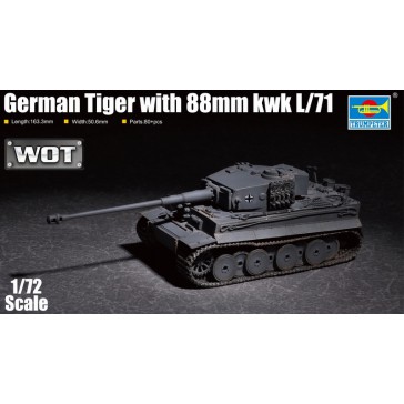 German Tiger with 88mm kwk L/711/72