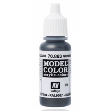 Acrylic paint Model Color (17ml) - Metallic Gunmetal Grey