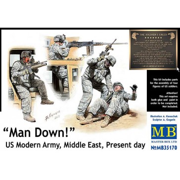 Man Down US Modern Army        1/35