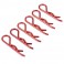 METALLIC RED LARGE CLIPS